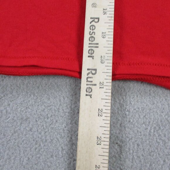 SKIMS Cotton Jersey T Shirt Womens XL Cranberry Red Crewneck Colorful Casual Tee - Picture 8 of 9